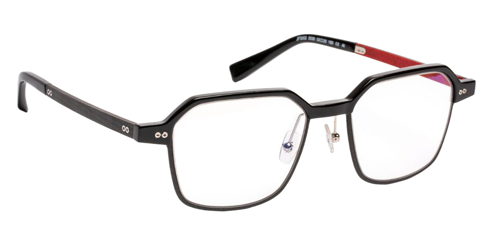 J.F. Rey JF3002 0030 53 - Black/Fiber Black/Red #id:jfrjf30020030_s:100100