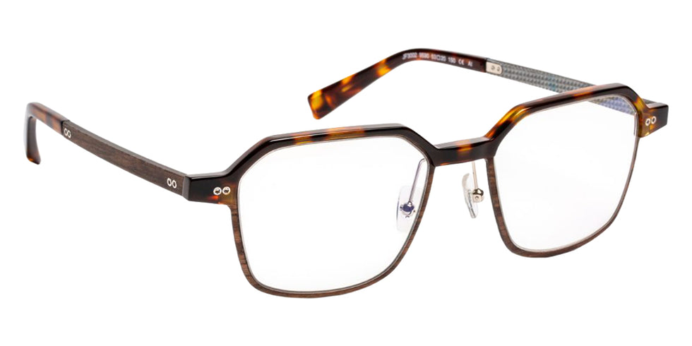 J.F. Rey JF3002 9590 53 - Tortoiseshell/Wood/Fiber Silver #id:jfrjf30029590_s:108100