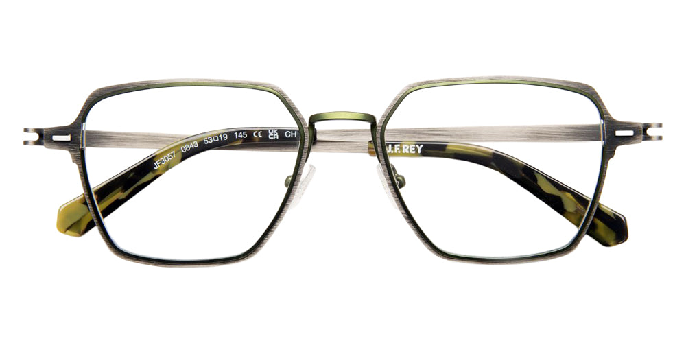 J.F. Rey JF3057 0843 53 - Black Brushed/Green #id:jfrjf30570843_s:106100