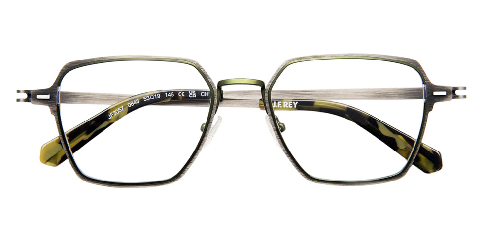 J.F. Rey JF3057 0843 53 - Black Brushed/Green #id:jfrjf30570843_s:106100
