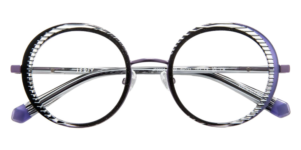 J.F. Rey JF3061 0823 49 - Black Glitter/Striped/Purple #id:jfrjf30610823_s:102100