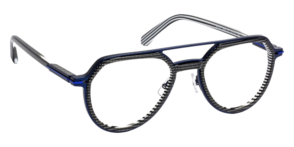 J.F. Rey JF3122 2808 54 - Black Pixel Pattern/Blue #id:jfrjf31222808_s:102105