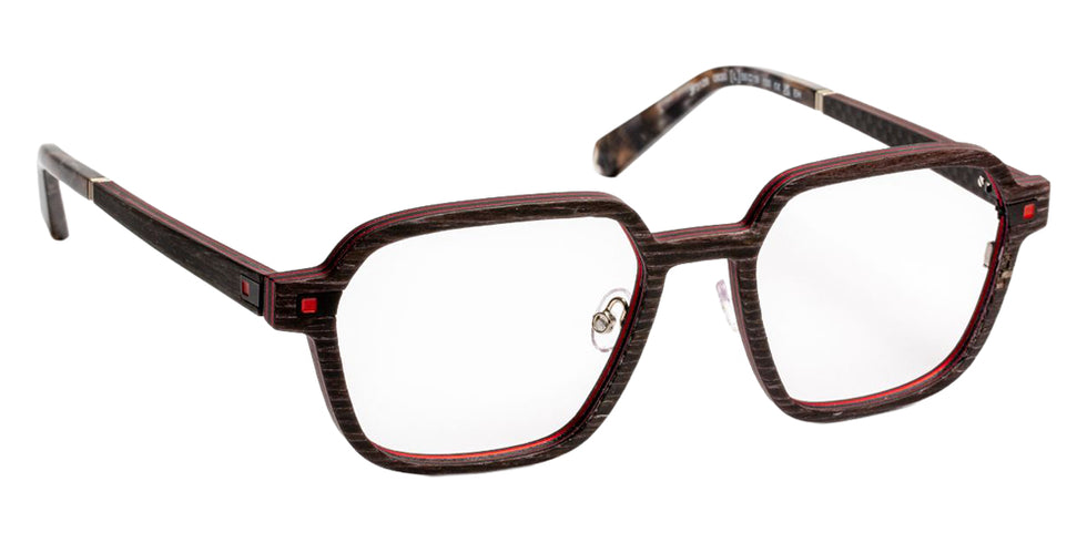 J.F. Rey JF3128 0830 55 - Wood Black/Carbon/Aluminium Red #id:jfrjf31280830_s:102100