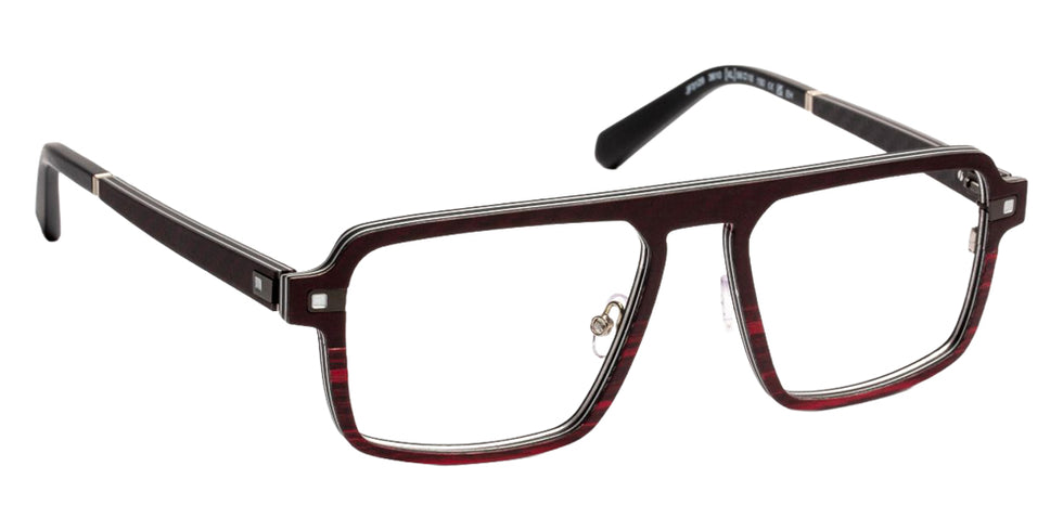 J.F. Rey JF3129 3610 56 - Carbon/Wood Burgundy/Aluminium #id:jfrjf31293610_s:102100