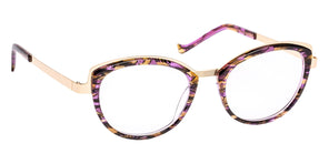 J.F. Rey Lolly 5570 48 - Mesh Brown/Purple/Satin Gold #id:jfrlolly5570_s:100100