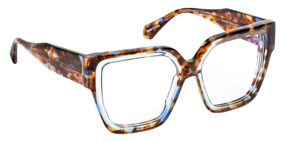 J.F. Rey Madison 9826 54 - Tortoiseshell/Azure Blue #id:jfrmadison9826_s:108105