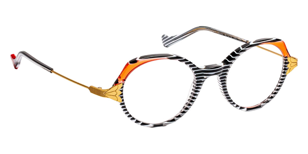 J.F. Rey Margot 0030 47 - Black Striped White/Red/Satin Gold #id:jfrmargot0030_s:100100