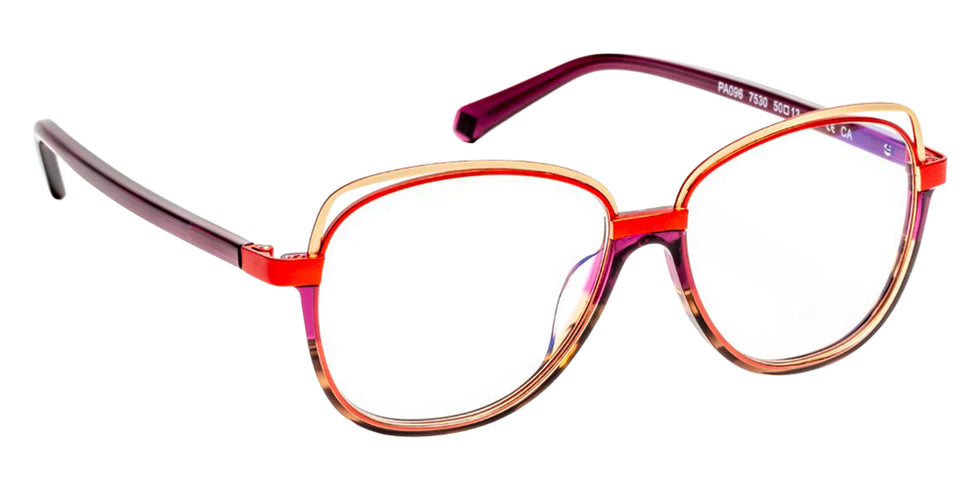 J.F. Rey PA096 7530 50 - Gradient Purple Brown/Red/Satin Gold #id:jfrpa0967530_s:104100