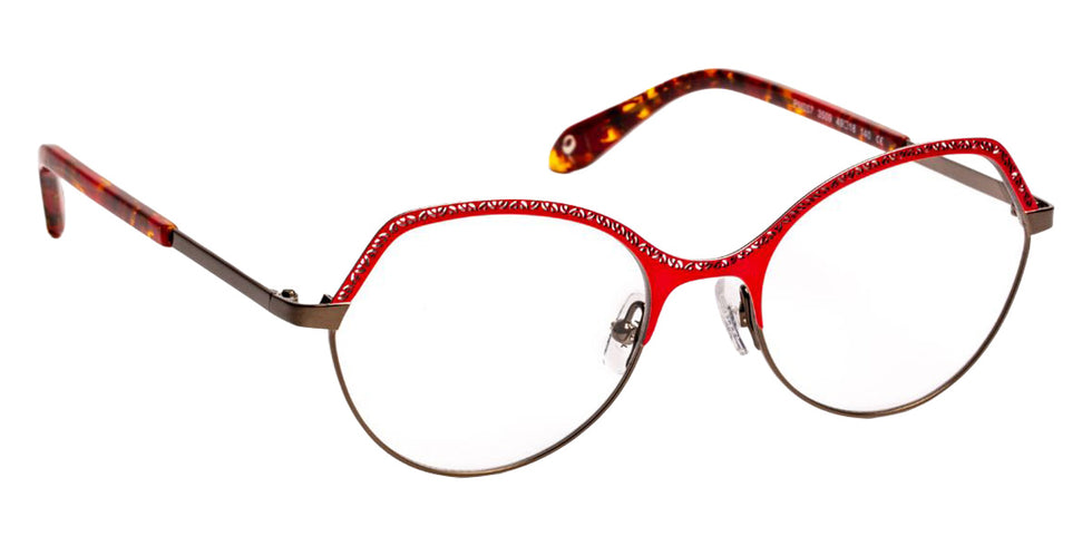 J.F. Rey PM057 3509 49 - Red/Gunmetal Shiny #id:jfrpm0573509_s:104100