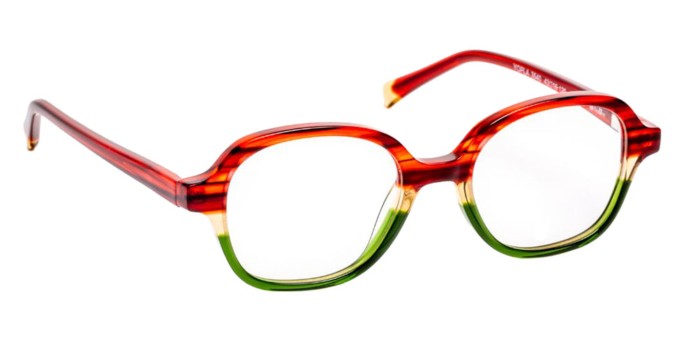 J.F. Rey Yopla 3540 43 - Striped Burgundy/Khaki #id:jfryopla3540_s:106100