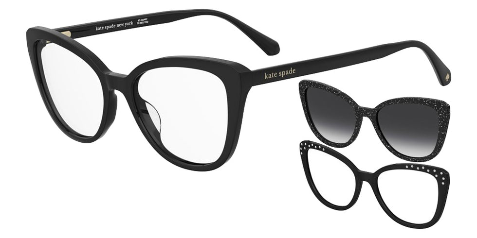 Kate Spade KS RAGAN 2/C2 0807WJ 52 - Black / Gray Shaded Polarized #id:ksragan2c20807wj_s:100100