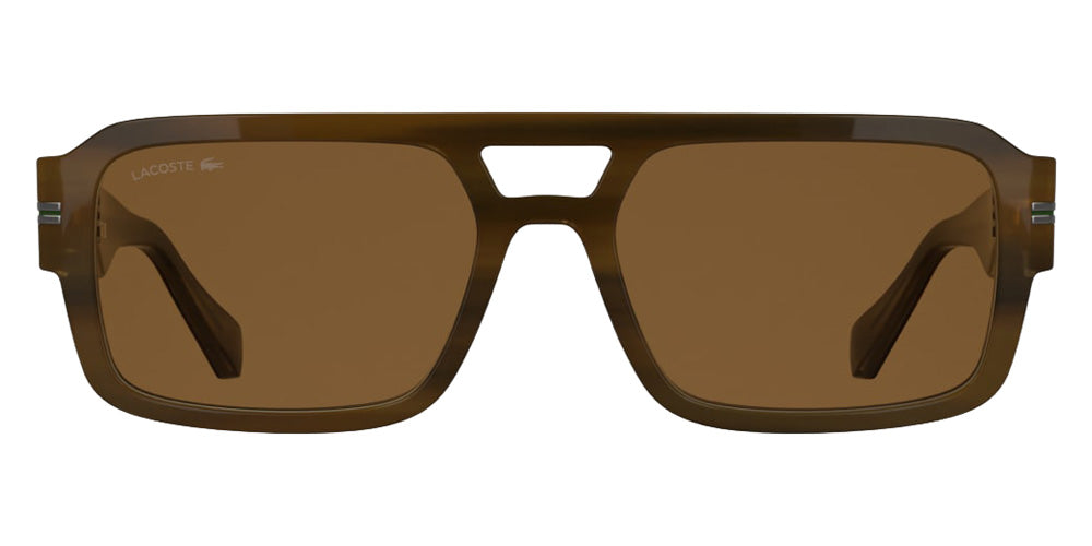 Lacoste L6102S 210 56 - Striped Brown #id:lal6102s210_s:104100
