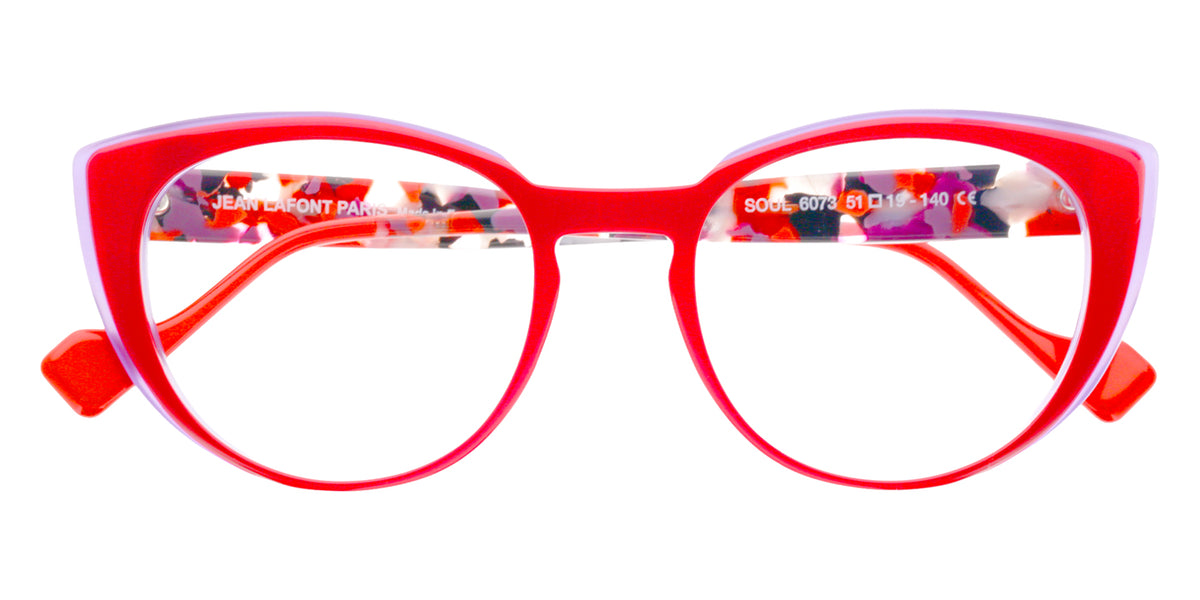 Lafont Red Cat-Eye Women\'s Glasses Frame Divine Opt Eyeglasses Frames by Lafont main image 2