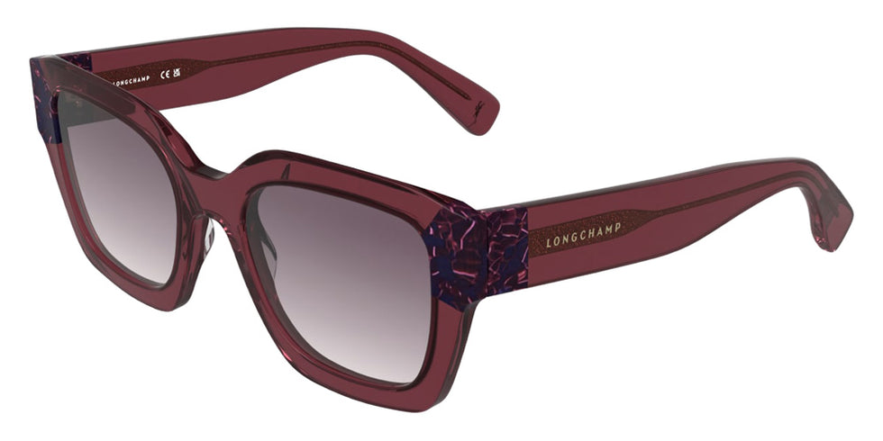 Longchamp LO771S 615 50 - Transparent Wine/Marble Burgundy #id:lclo771s615_s:102105