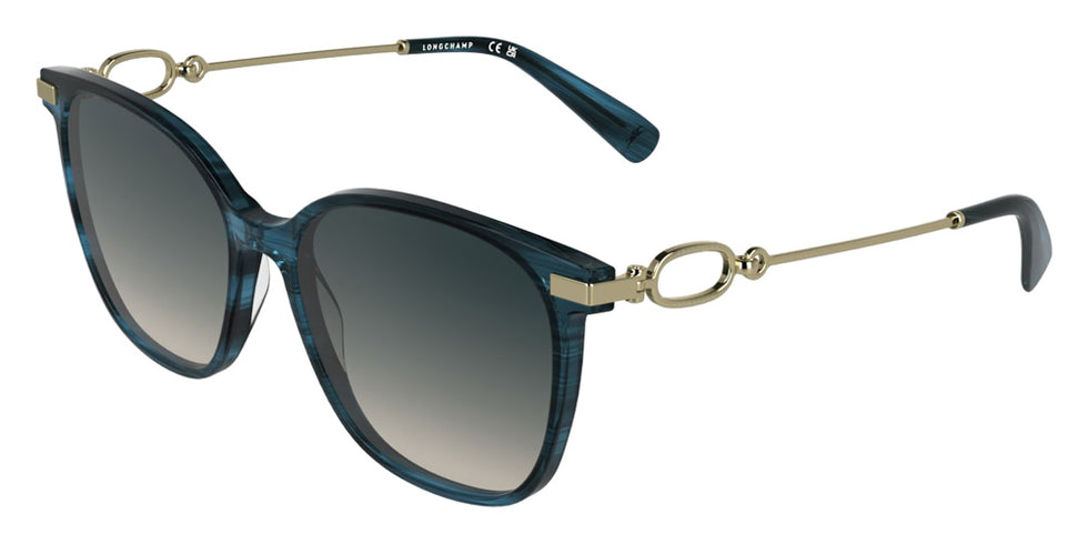 Longchamp LO805S 407 55 - Striped Blue #id:lclo805s407_s:104105