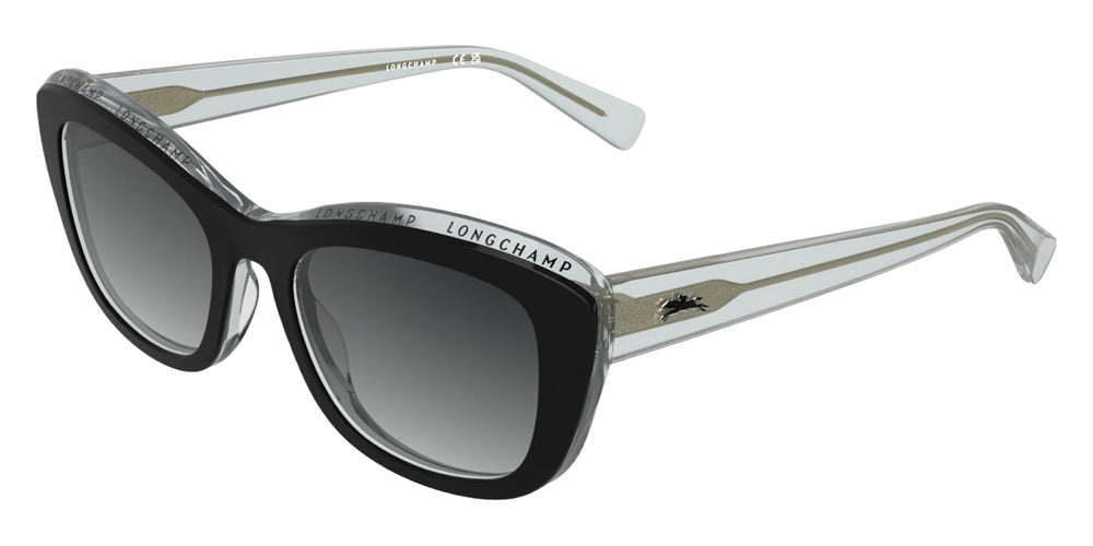 Longchamp LO817S 018 53 - Black/Transparent Gray #id:lclo817s018_s:100105