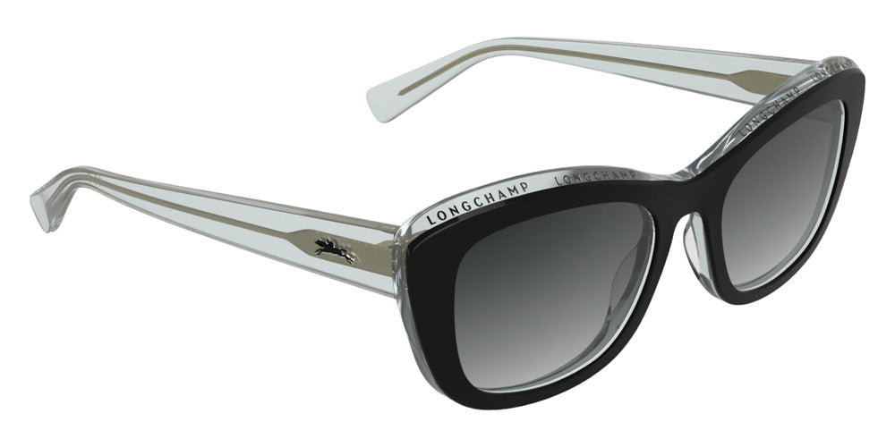 Longchamp LO817S 018 53 - Black/Transparent Gray #id:lclo817s018_s:100135