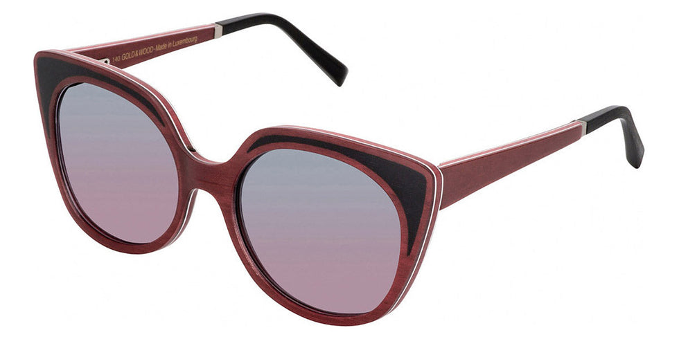 Gold & Wood GAW LUISA 41 54 - Glossywood/Burgundy Bolivar/Burgundy Curly Maple/Ebony Tanganyika