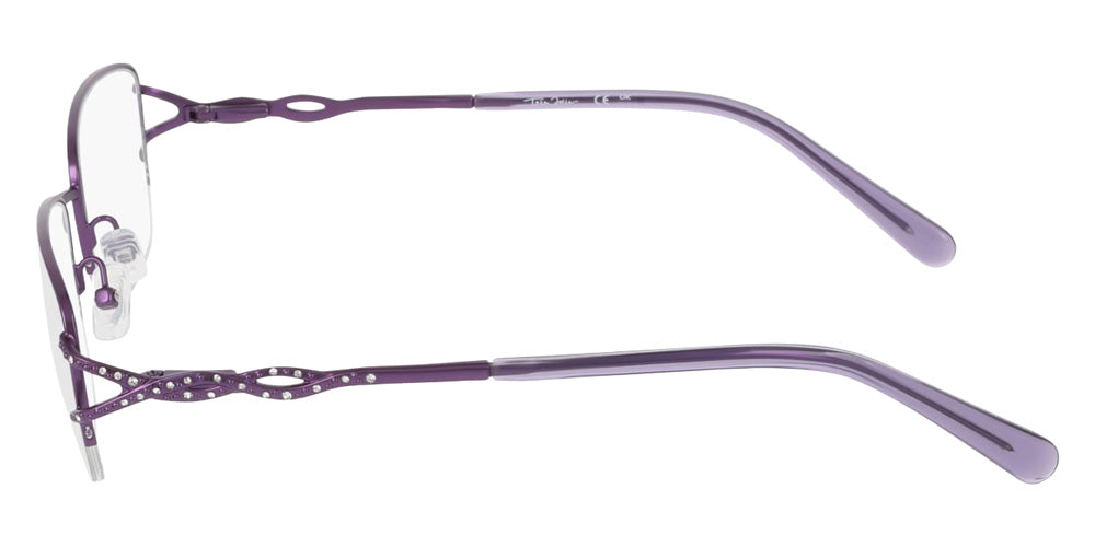 Marchon NYC TRES JOLIE 214 539 53 - Matte Eggplant #id:mtresjolie214539_s:100110