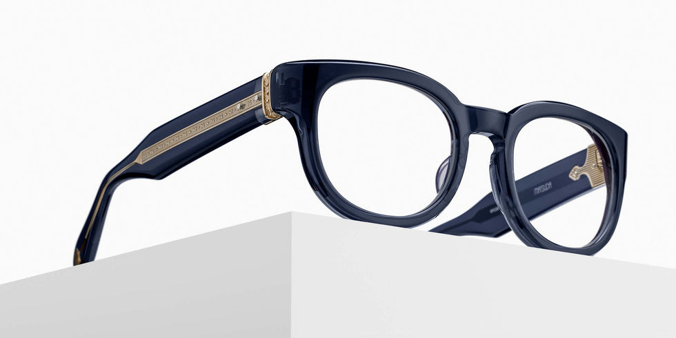 Matsuda M1038 51 - Dark Navy Crystal/Gold #id:m1038darknavycrystalgoldclearlensoptical_s:104105