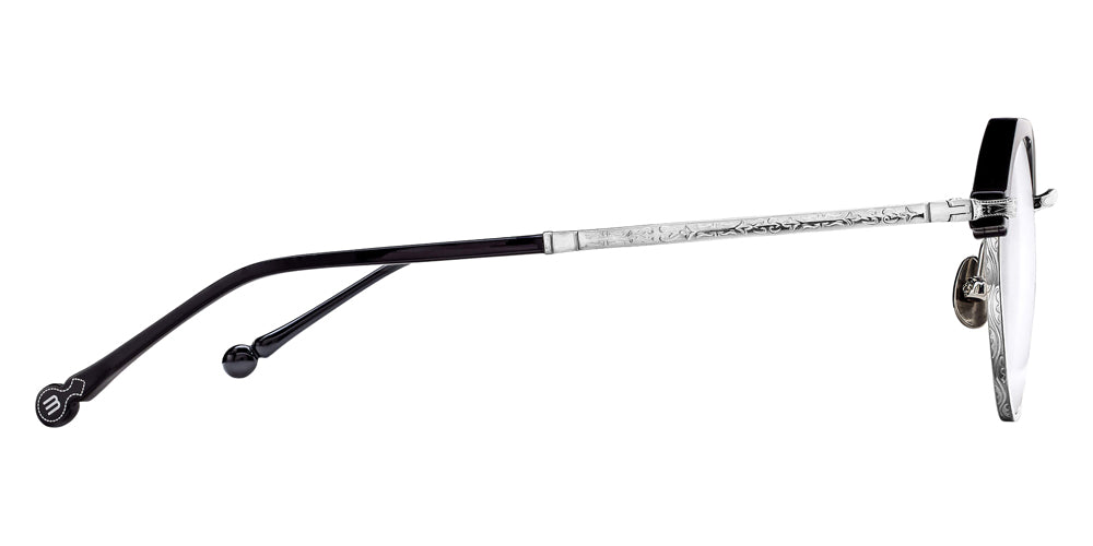 Matsuda M2064 48 - Black/Brushed Silver #id:m2064blackbrushedsilverclearlensoptical_s:100110