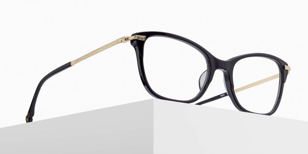 Matsuda M2065 51 - Black/Pale Gold #id:m2065blackpalegoldclearlensoptical_s:100105