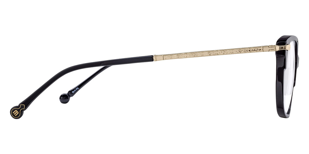 Matsuda M2065 51 - Black/Pale Gold #id:m2065blackpalegoldclearlensoptical_s:100110