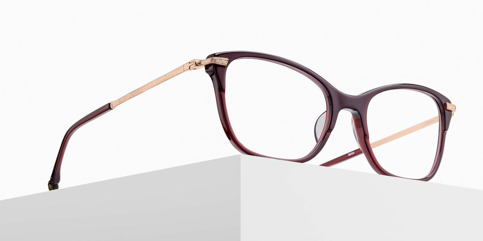 Matsuda M2065 51 - Bordeaux/Rose Gold #id:m2065bordeauxrosegoldclearlensoptical_s:102105