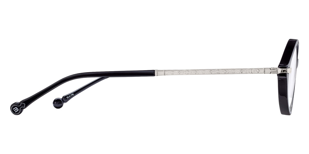 Matsuda M2066 47 - Black/Palladium White #id:m2066blackpalladiumwhiteclearlensoptical_s:100110