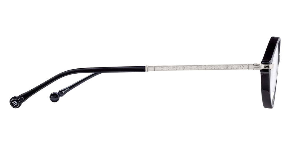 Matsuda M2066 47 - Black/Palladium White #id:m2066blackpalladiumwhiteclearlensoptical_s:100110