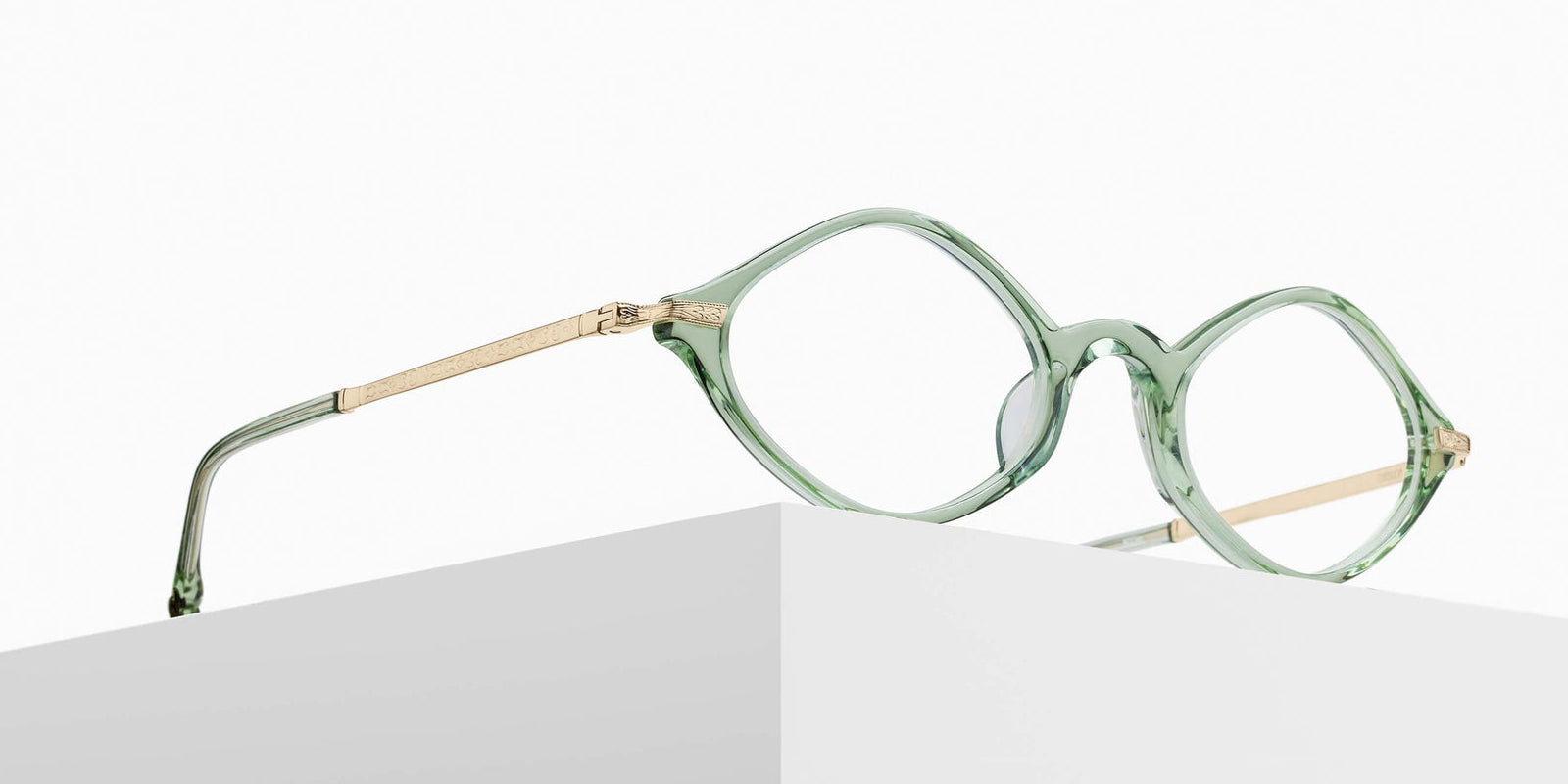 Matsuda M2066 47 - Mint Green/Pale Gold #id:m2066mintgreenpalegoldclearlensoptical_s:104105