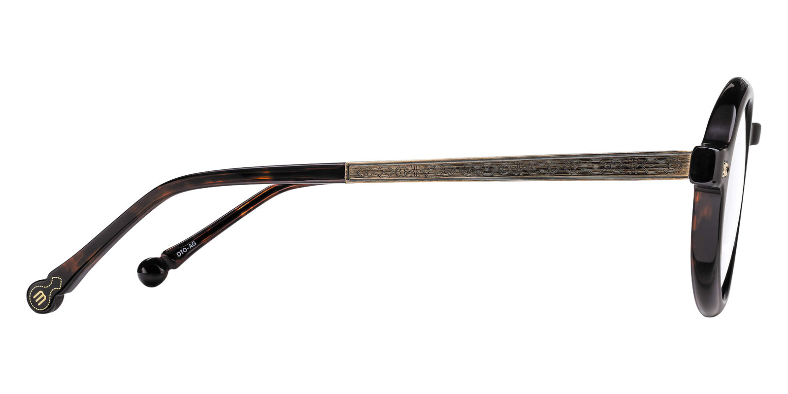 Matsuda M2067 46 - Dark Tortoise/Antique Gold #id:m2067darktortoiseantiquegoldclearlens46_s:100110