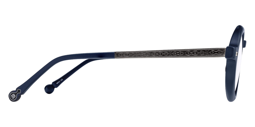 Matsuda M2067 46 - Matte Navy/Antique Silver #id:m2067mattenavyantiquesilverclearlens46_s:102110