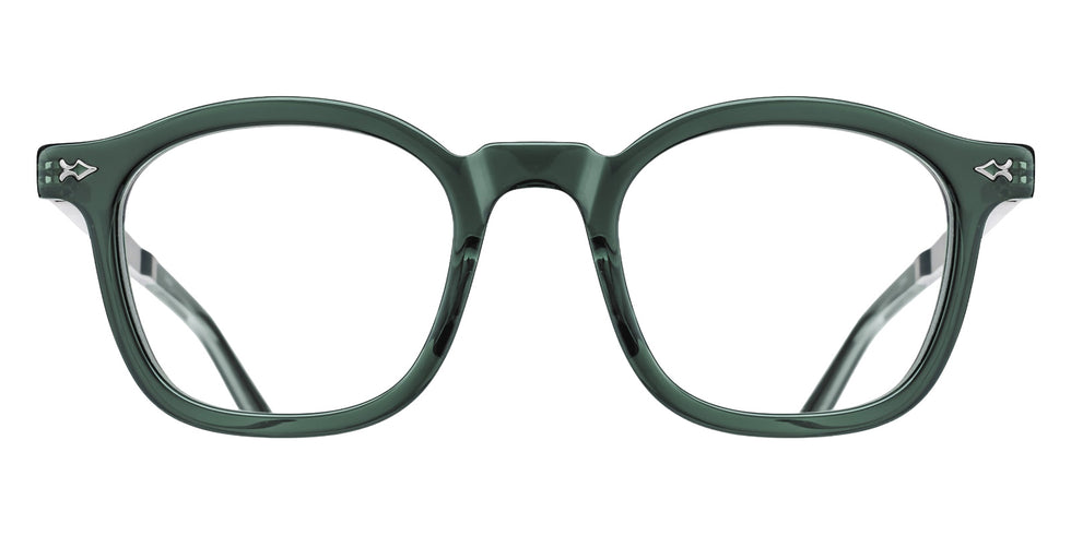 Matsuda M2068 48 - Bottle Green/Brushed Silver #id:m2068bottlegreenbrushedsilverclearlens48_s:104100