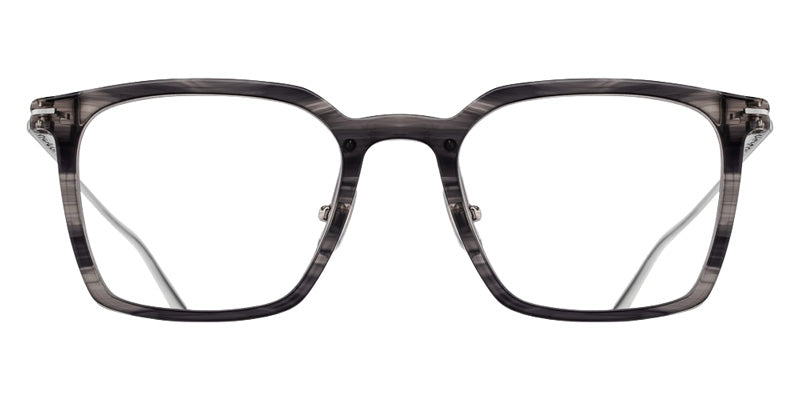 Matsuda M2074 49 - Black Stripe/Brushed Silver #id:m2074blackstripebrushedsilverclearlens49_s:100100