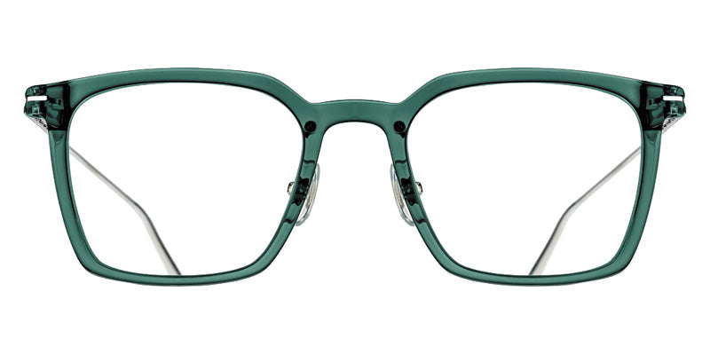 Matsuda M2074 49 - Bottle Green/Brushed Silver #id:m2074bottlegreenbrushedsilverclearlens49_s:104100