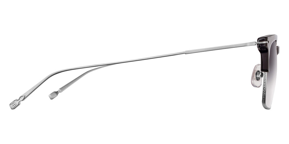 Matsuda M2075 49 - Black-Brushed Silver / Gray Gradient #id:m2075blackbrushedsilvergreygradientsunglass_s:106110