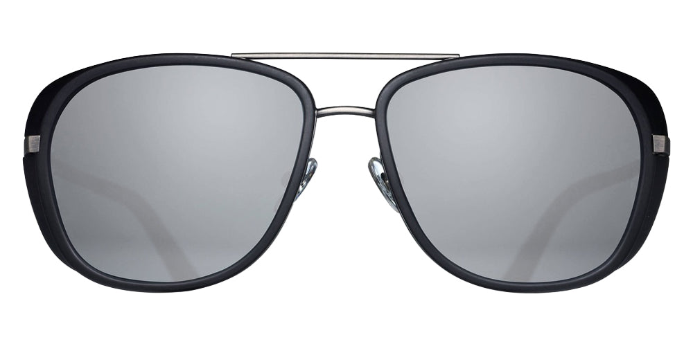 Matsuda M3023 57 - Antique Silver/Matte Black / Silver Mirrored #id:m3023antiquesilvermatteblacksilvermirrorsunglass_s:100100
