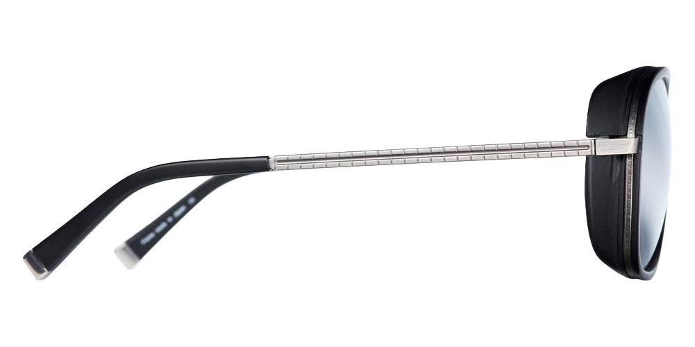 Matsuda M3023 57 - Antique Silver/Matte Black / Silver Mirrored #id:m3023antiquesilvermatteblacksilvermirrorsunglass_s:100105