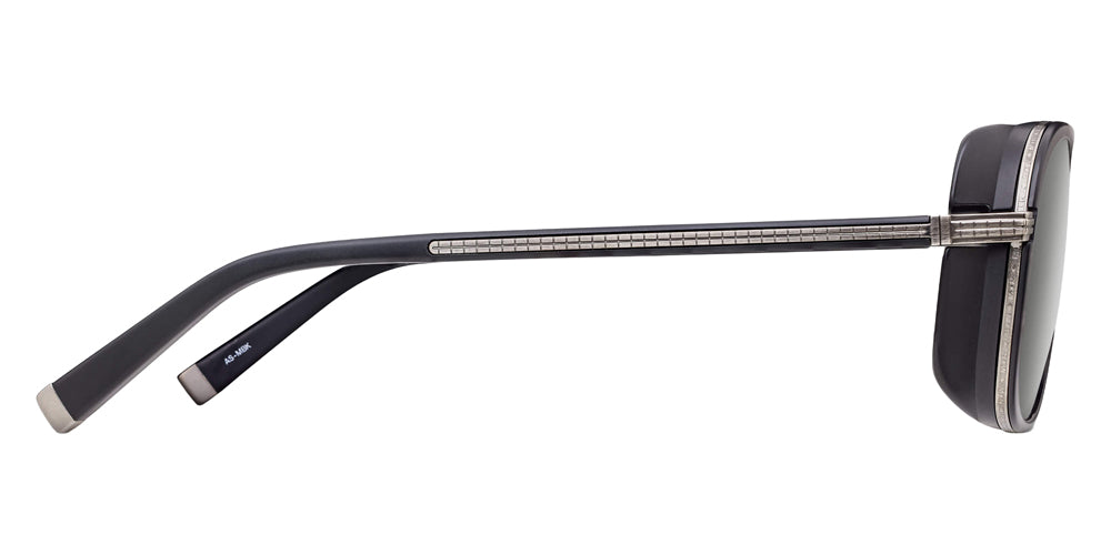 Matsuda M3023-V2 58 - Antique Silver/Matte Black / Gray #id:m3023v2antiquesilvermatteblackgreysunglass_s:102110