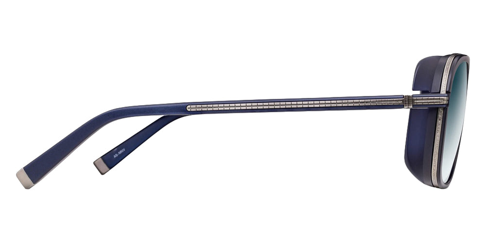 Matsuda M3023-V2 58 - Antique Silver/Matte Navy / Blue Gradient #id:m3023v2antiquesilvermattenavybluegradientsunglass_s:104110