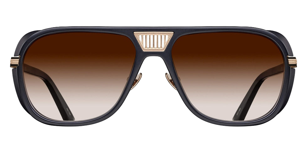 Matsuda M3023-V2 58 - Matte Gold/Matte Black / Brown Gradient #id:m3023v2mattegoldmatteblackbrowngradientsunglass_s:106100
