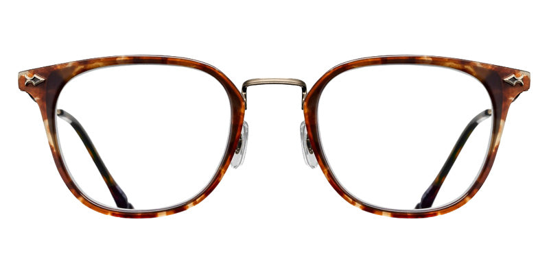 Matsuda M3113 50 - Antique Gold/Brown #id:m3113antiquegoldbrownclearlens50_s:100100