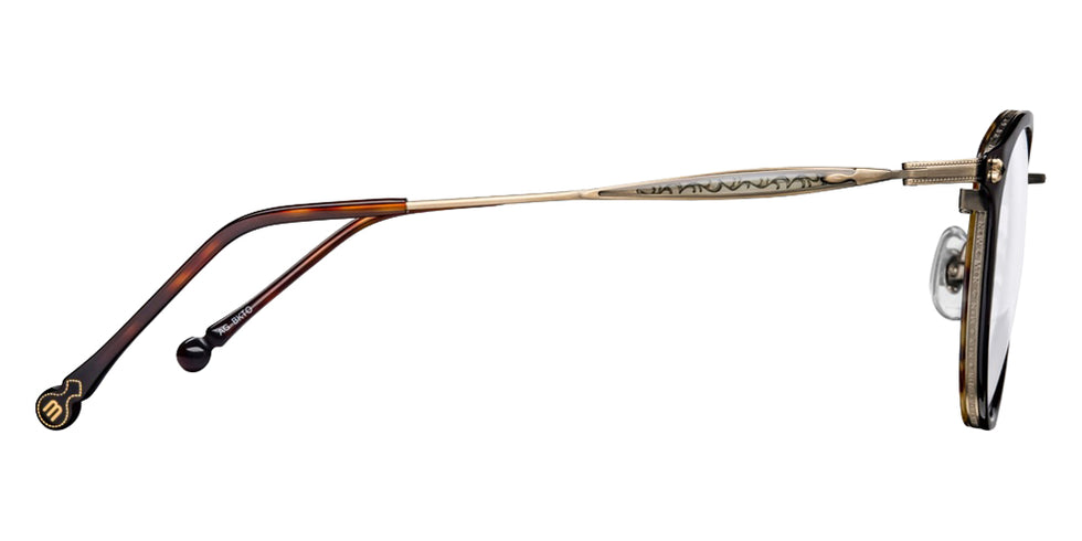 Matsuda M3114 47 - Antique Gold/Black Tortoise #id:m3114antiquegoldblacktortoiseclearlensoptical_s:100105