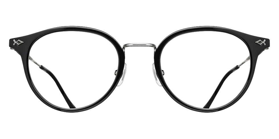 Matsuda M3114 47 - Palladium White/Black #id:m3114palladiumwhiteblackclearlensoptical_s:106100