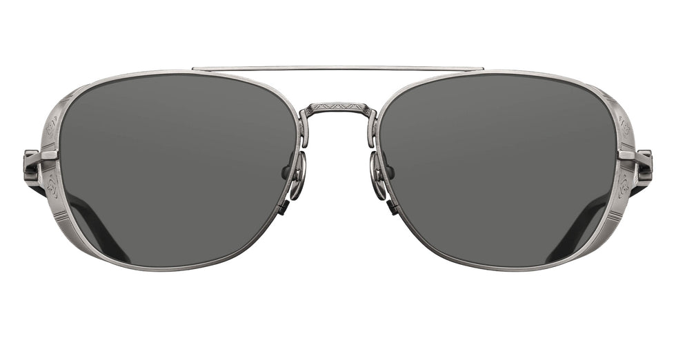 Matsuda M3115 55 - Antique Silver/Smokey Olive / Gray #id:m3115antiquesilversmokeyolivegrey55_s:100100