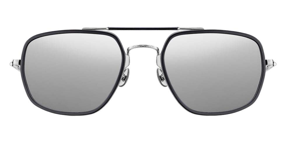 Matsuda M3123 55 - Brushed Silver/Matte Black / Silver Mirrored #id:m3123brushedsilvermatteblacksilvermirrorsunglass_s:100100