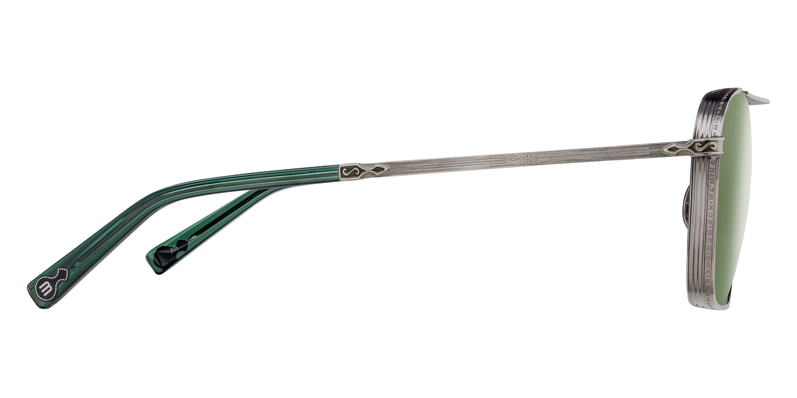 Matsuda M3135 56 - Antique Silver / Sage Green #id:m3135antiquesilversagegreen56_s:100110