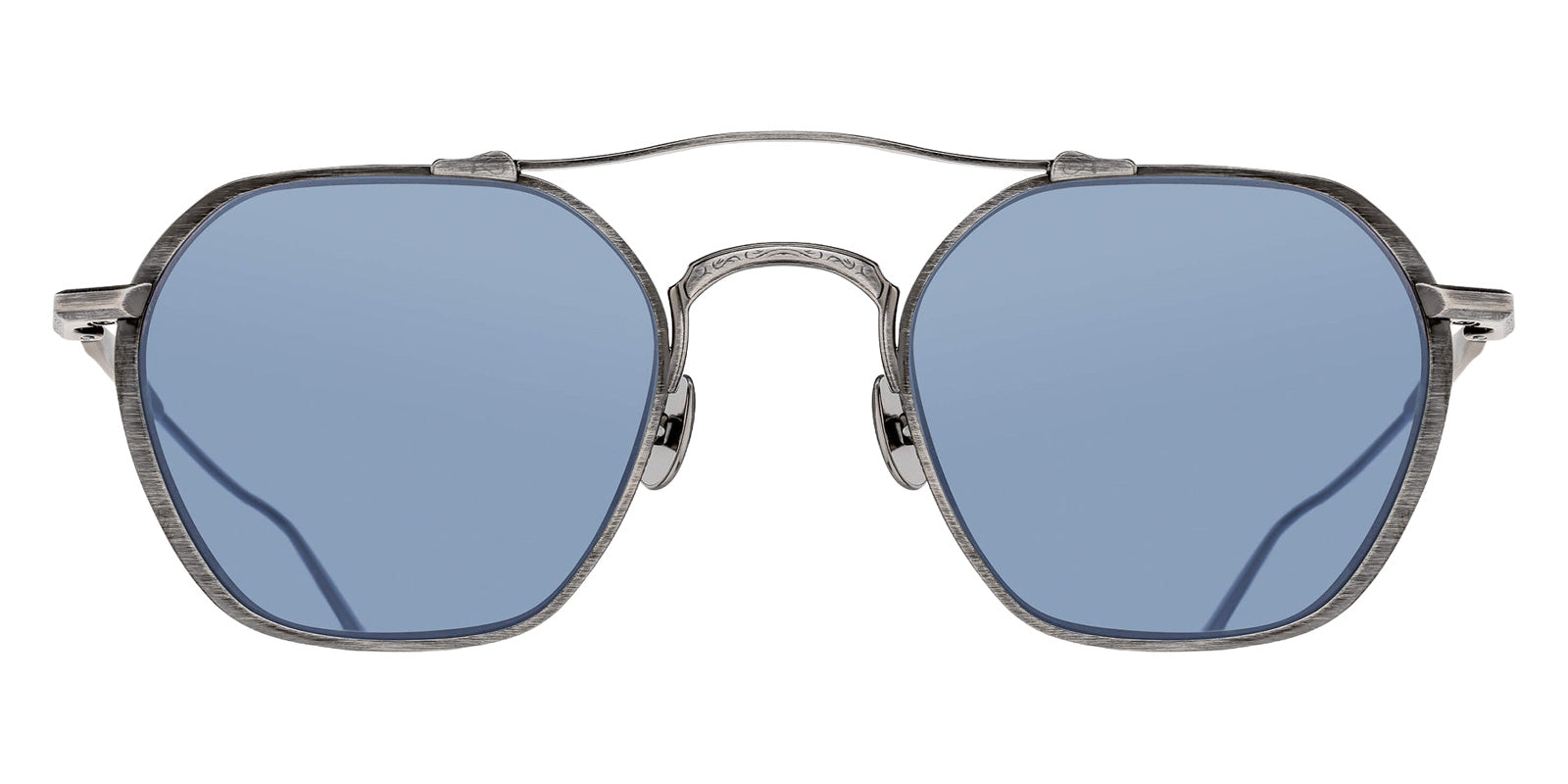 Matsuda M3145 50 - Antique Silver / Cobalt Blue #id:m3145antiquesilvercobaltblue50_s:102100