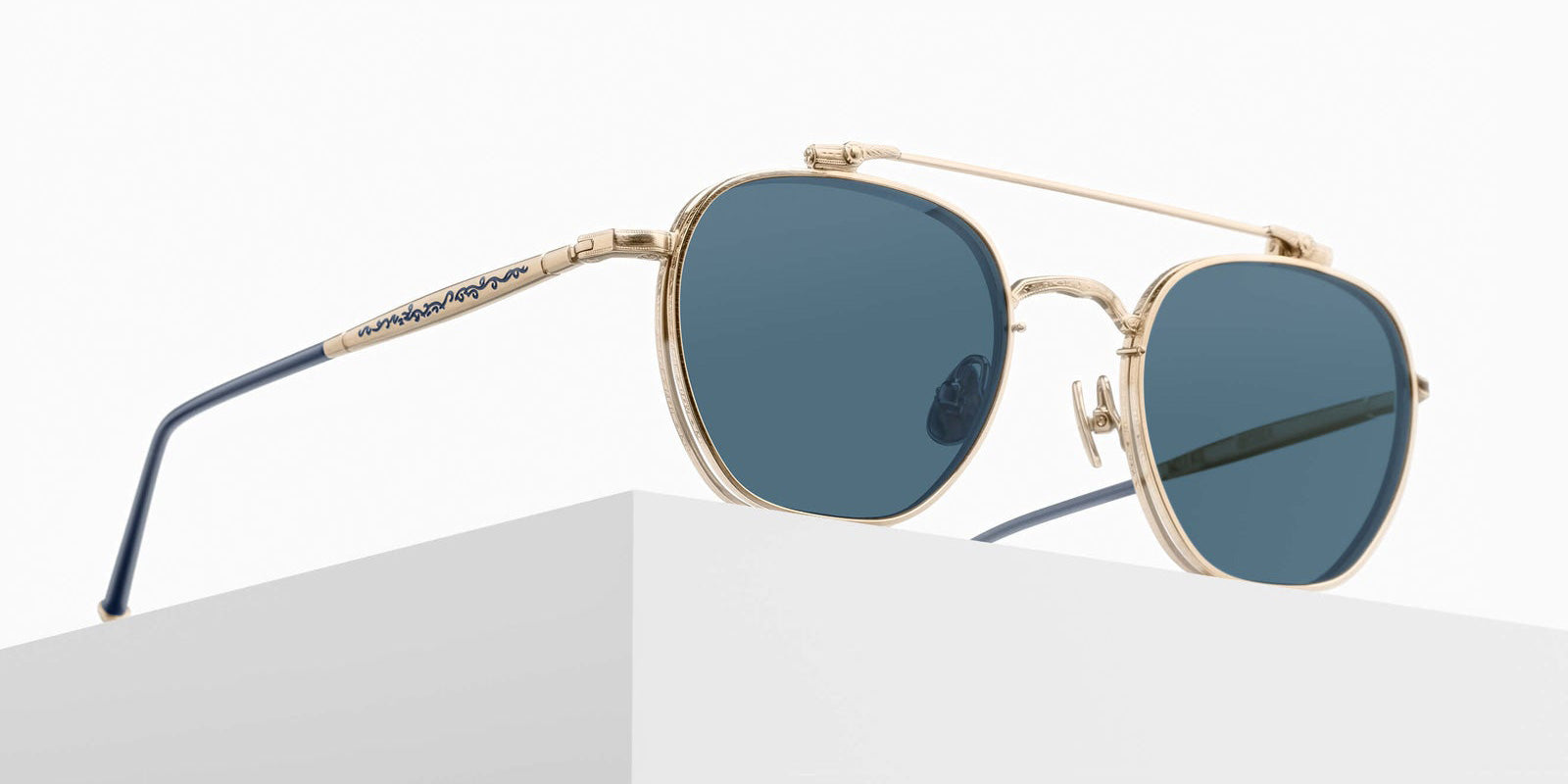 Matsuda M3148 48 - Brushed Gold / Blue Gray #id:m3148brushedgoldbluegrey48_s:102105